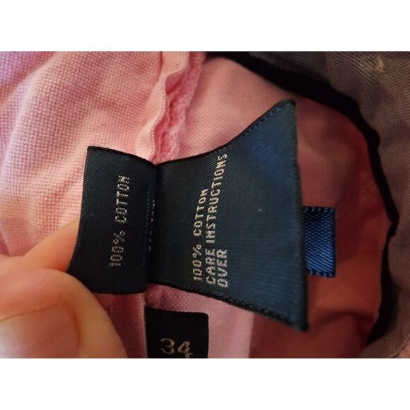 Mens Polo By Ralph Lauren Cotton Pink‎ Shorts 34 - Picture 7 of 7